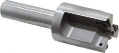 Everede Tool - 1-1/8 Inch Diameter, Interchangeable Pilot, Straight 1/2 Inch Shank Diameter, 3 Insert, Indexable Counterbore - 3.2 Inch Overall Length, TPGH 215 Insert, 3/16 Inch Pilot Hole Diameter Compatibility - Apex Tool & Supply