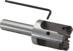 Everede Tool - 1-3/16 Inch Diameter, Interchangeable Pilot, Straight 1/2 Inch Shank Diameter, 3 Insert, Indexable Counterbore - 3.2 Inch Overall Length, TPGH 215 Insert, 3/16 Inch Pilot Hole Diameter Compatibility - Apex Tool & Supply