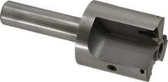 Everede Tool - 1-3/8 Inch Diameter, Interchangeable Pilot, Straight 1/2 Inch Shank Diameter, 3 Insert, Indexable Counterbore - 3.2 Inch Overall Length, TPGH 215 Insert, 5/16 Inch Pilot Hole Diameter Compatibility - Apex Tool & Supply