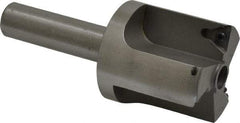Everede Tool - 1-7/16 Inch Diameter, Interchangeable Pilot, Straight 1/2 Inch Shank Diameter, 3 Insert, Indexable Counterbore - 3.2 Inch Overall Length, TPGH 215 Insert, 5/16 Inch Pilot Hole Diameter Compatibility - Apex Tool & Supply