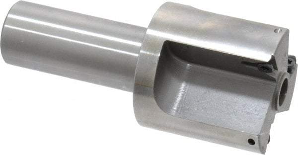 Everede Tool - 1-1/2 Inch Diameter, Interchangeable Pilot, Straight 3/4 Inch Shank Diameter, 3 Insert, Indexable Counterbore - 3.2 Inch Overall Length, TPGH 215 Insert, 5/16 Inch Pilot Hole Diameter Compatibility - Apex Tool & Supply