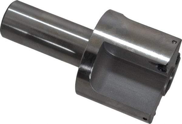 Everede Tool - 1-3/4 Inch Diameter, Interchangeable Pilot, Straight 3/4 Inch Shank Diameter, 3 Insert, Indexable Counterbore - 3.2 Inch Overall Length, TPGH 215 Insert, 7/16 Inch Pilot Hole Diameter Compatibility - Apex Tool & Supply