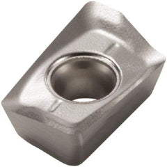 Seco - XOEX060204 E03 Grade F40M Carbide Milling Insert - TiAlN/TiN Finish, 0.096" Thick, 0.016" Corner Radius - Apex Tool & Supply