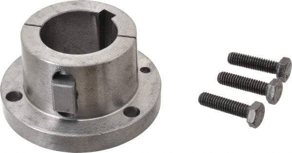 Browning - 1-11/16" Bore, 3/8" Wide Keyway, 3/16" Deep Keyway, B Sprocket Bushing - 2.557 to 2-5/8" Outside Diam, For Use with B5V Sheaves - Apex Tool & Supply