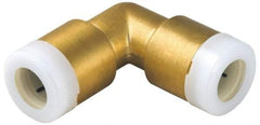 Watts - 1 x 3/4" Outside Diam, Brass Push-to-Connect Tube Union Elbow - Tube to Tube Connection, EPDM O-Ring - Apex Tool & Supply
