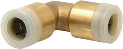 Watts - 1/2" Outside Diam, Brass Push-to-Connect Tube Union Elbow - Tube to Tube Connection, EPDM O-Ring - Apex Tool & Supply