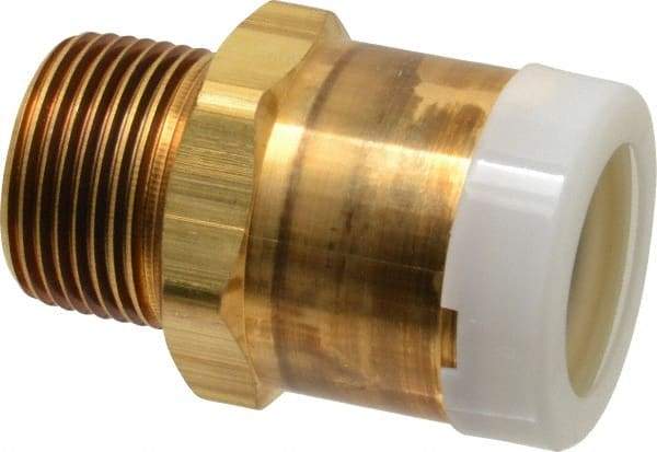 Watts - 1" Outside Diam, 1 NPT, Brass Push-to-Connect Tube Male Connector - Tube to Male NPT Connection, EPDM O-Ring - Apex Tool & Supply