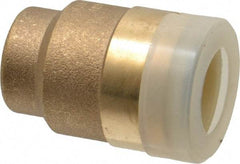Watts - 1/2" Outside Diam, Brass Push-to-Connect Tube End Stop - Tube to Tube Connection, EPDM O-Ring - Apex Tool & Supply