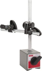 SPI - 175 Lb Magnetic Force, Fine Adjustment Indicator Positioner & Holder with Base - Post & Rod, Rectangular Base, 2-1/8" Base Height, 2-1/4" Base Length, 2" Base Width - Apex Tool & Supply