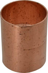 Mueller Industries - 2" Wrot Copper Pipe Coupling with Rolled Stop - C x C, Solder Joint - Apex Tool & Supply