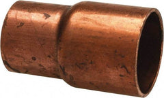 Mueller Industries - 5/8 x 1/2" Wrot Copper Pipe Reducer Coupling - C x C, Solder Joint - Apex Tool & Supply