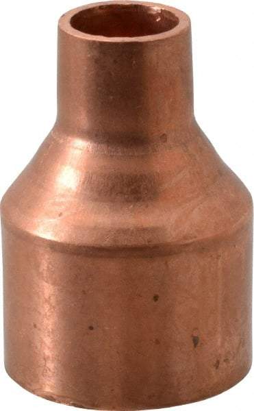 Mueller Industries - 1-1/4 x 1/2" Wrot Copper Pipe Reducer Coupling - C x C, Solder Joint - Apex Tool & Supply
