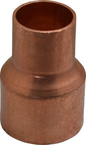 Mueller Industries - 1-1/2 x 1" Wrot Copper Pipe Reducer Coupling - C x C, Solder Joint - Apex Tool & Supply