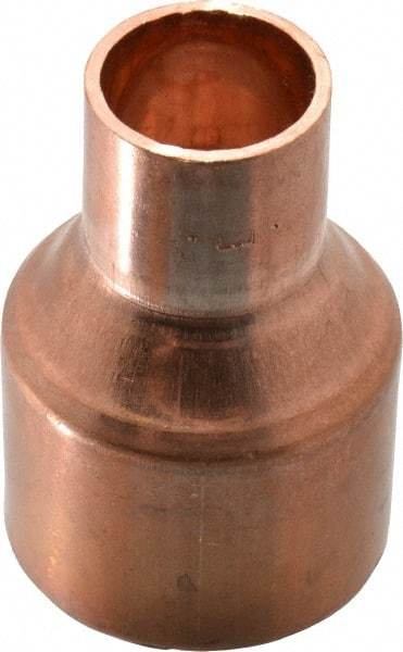 Mueller Industries - 1-1/2 x 3/4" Wrot Copper Pipe Reducer Coupling - C x C, Solder Joint - Apex Tool & Supply