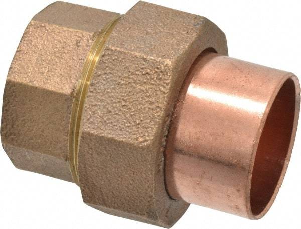 Mueller Industries - 1-1/4" Wrot Copper Pipe Union - C x C, Solder Joint - Apex Tool & Supply