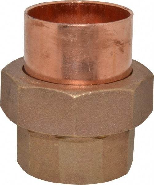 Mueller Industries - 2" Wrot Copper Pipe Union - C x C, Solder Joint - Apex Tool & Supply