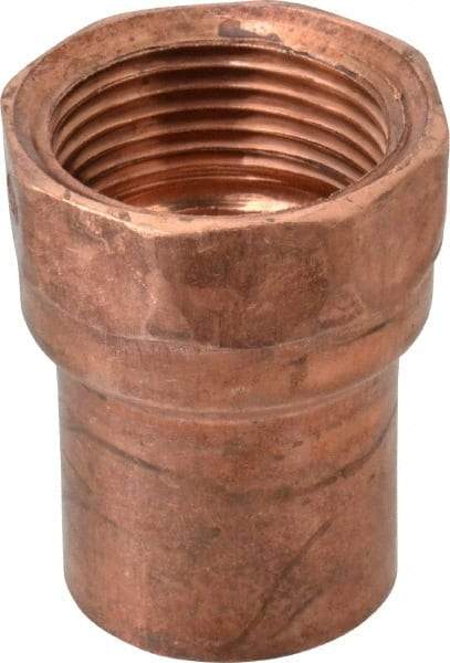 Mueller Industries - 1" Wrot Copper Pipe Adapter - C x F, Solder Joint - Apex Tool & Supply
