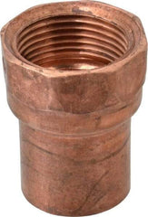 Mueller Industries - 1" Wrot Copper Pipe Adapter - C x F, Solder Joint - Apex Tool & Supply
