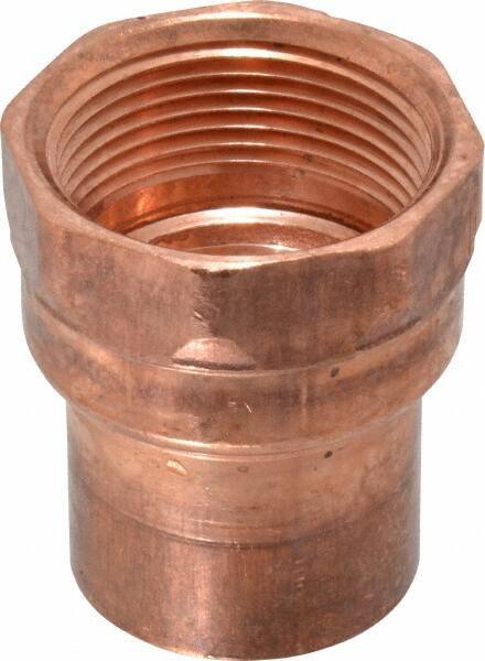 Mueller Industries - 1-1/4" Wrot Copper Pipe Adapter - C x F, Solder Joint - Apex Tool & Supply