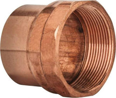 Mueller Industries - 3" Wrot Copper Pipe Adapter - C x F, Solder Joint - Apex Tool & Supply