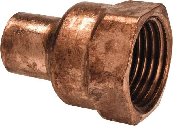 Mueller Industries - 3/8 x 1/2" Wrot Copper Pipe Adapter - C x F, Solder Joint - Apex Tool & Supply