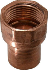 Mueller Industries - 1" Wrot Copper Pipe Adapter - FTG x F, Solder Joint - Apex Tool & Supply