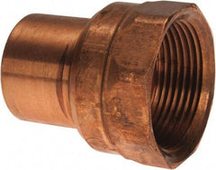 Mueller Industries - 1-1/4" Wrot Copper Pipe Adapter - FTG x F, Solder Joint - Apex Tool & Supply
