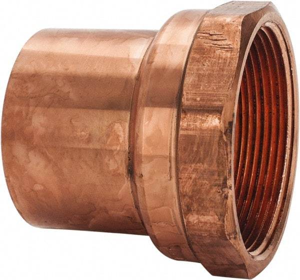 Mueller Industries - 2" Wrot Copper Pipe Adapter - FTG x F, Solder Joint - Apex Tool & Supply