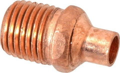 Mueller Industries - 1/4" Wrot Copper Pipe Adapter - C X M, Solder Joint - Apex Tool & Supply