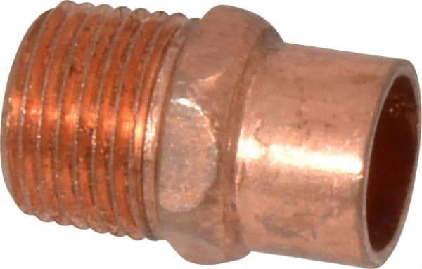 Mueller Industries - 3/8" Wrot Copper Pipe Adapter - C X M, Solder Joint - Apex Tool & Supply