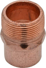 Mueller Industries - 1-1/4" Wrot Copper Pipe Adapter - C X M, Solder Joint - Apex Tool & Supply