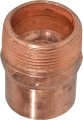 Mueller Industries - 1-1/2" Wrot Copper Pipe Adapter - C X M, Solder Joint - Apex Tool & Supply