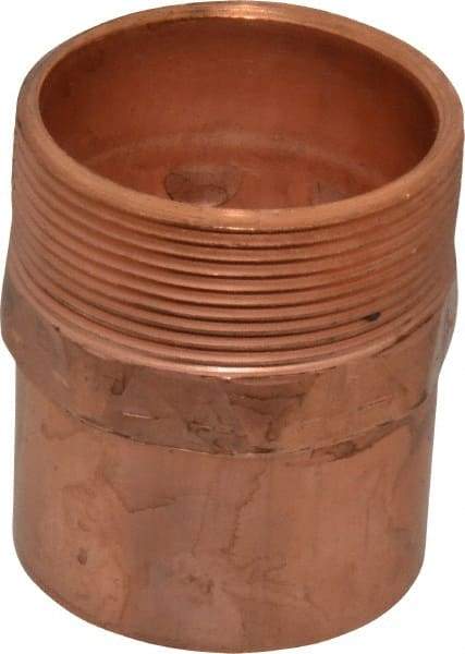 Mueller Industries - 2" Wrot Copper Pipe Adapter - C X M, Solder Joint - Apex Tool & Supply