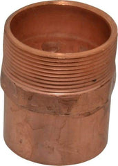 Mueller Industries - 2" Wrot Copper Pipe Adapter - C X M, Solder Joint - Apex Tool & Supply