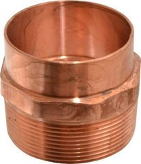 Mueller Industries - 3" Wrot Copper Pipe Adapter - C X M, Solder Joint - Apex Tool & Supply
