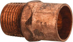 Mueller Industries - 1/2 x 3/8" Wrot Copper Pipe Adapter - C X M, Solder Joint - Apex Tool & Supply
