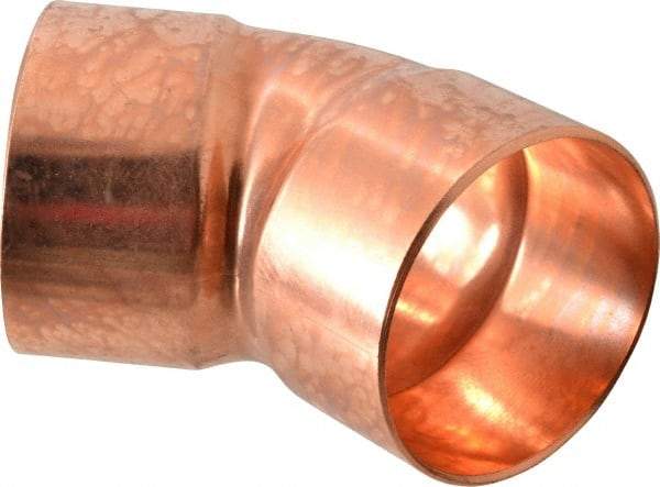 Mueller Industries - 3" Wrot Copper Pipe 45° Elbow - C x C, Solder Joint - Apex Tool & Supply