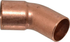 Mueller Industries - 3/4" Wrot Copper Pipe 45° Elbow - FTG x C, Solder Joint - Apex Tool & Supply