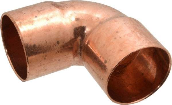 Mueller Industries - 1-1/2" Wrot Copper Pipe 90° Elbow - C x C, Solder Joint - Apex Tool & Supply