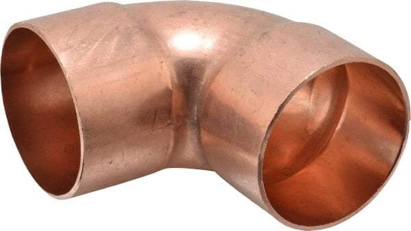 Mueller Industries - 2-1/2" Wrot Copper Pipe 90° Elbow - C x C, Solder Joint - Apex Tool & Supply