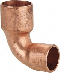 Mueller Industries - 1/2 x 3/8" Wrot Copper Pipe 90° Close Rough Elbow - C x C, Solder Joint - Apex Tool & Supply