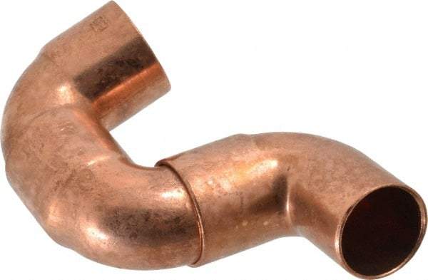 Mueller Industries - 3/4" Wrot Copper Pipe 90° Street Elbow - FTG x C, Solder Joint - Apex Tool & Supply