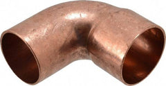 Mueller Industries - 1-1/2" Wrot Copper Pipe 90° Street Elbow - FTG x C, Solder Joint - Apex Tool & Supply