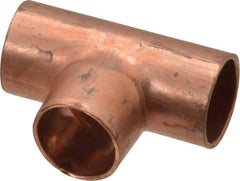 Mueller Industries - 3/8" Wrot Copper Pipe Tee - C x C x C, Solder Joint - Apex Tool & Supply