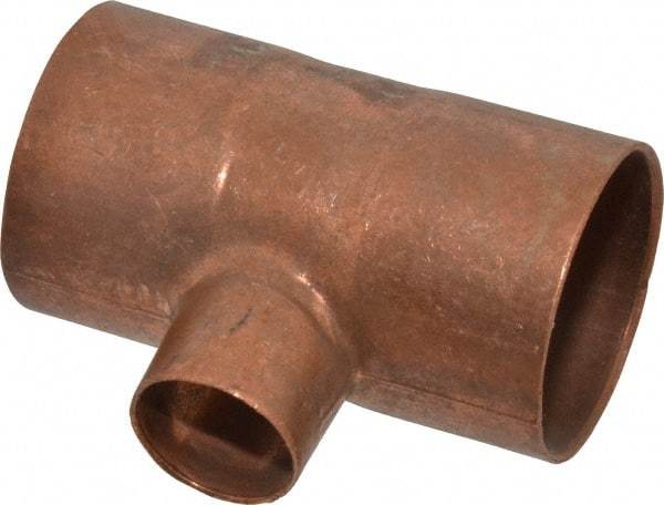 Mueller Industries - 1-1/2" Wrot Copper Pipe Tee - C x C x C, Solder Joint - Apex Tool & Supply