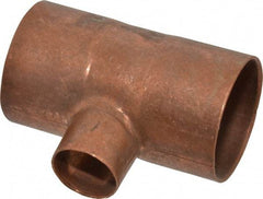 Mueller Industries - 1-1/2" Wrot Copper Pipe Tee - C x C x C, Solder Joint - Apex Tool & Supply