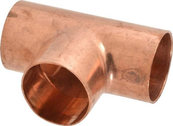 Mueller Industries - 2" Wrot Copper Pipe Tee - C x C x C, Solder Joint - Apex Tool & Supply