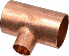 Mueller Industries - 2 x 2 x 1" Wrot Copper Pipe Tee - C x C x C, Solder Joint - Apex Tool & Supply