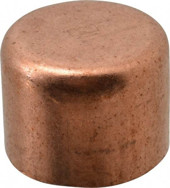 Mueller Industries - 1-1/4" Wrot Copper Pipe Tube Cap - C, Solder Joint - Apex Tool & Supply