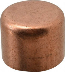 Mueller Industries - 1-1/4" Wrot Copper Pipe Tube Cap - C, Solder Joint - Apex Tool & Supply